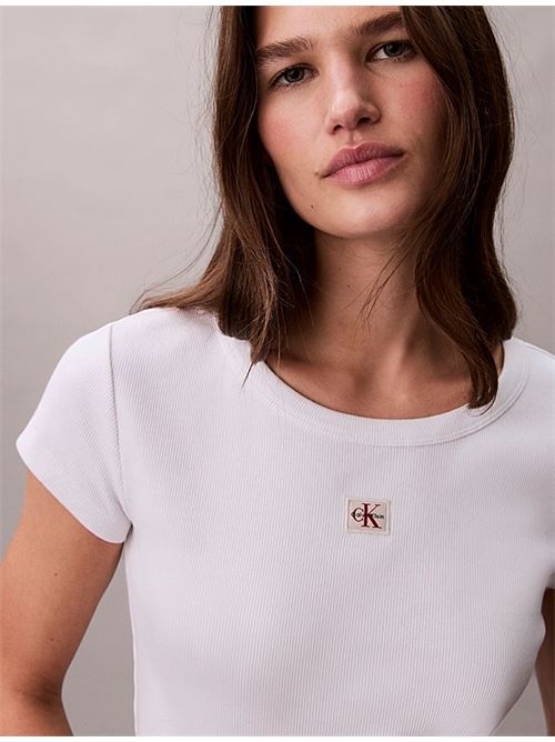 woven label 2x2 baby rib CALVIN KLEIN JEANS | LV047C200GYAA